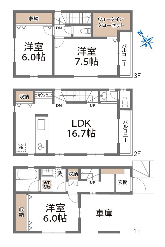 D号棟 間取り図